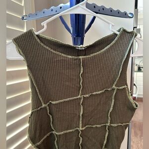 Garage halter going out top